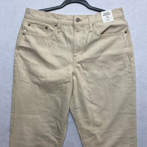 J. Crew Slouchy Boyfriend Jeans Womens Size 28 Natural Cotton Blend NWT $148 - Picture 2 of 11